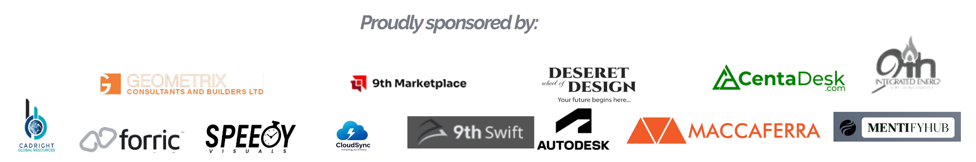 Proudly sponsored by challenge partners